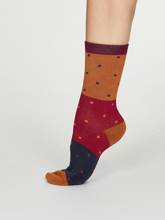 bamboe Amber spot sokken
