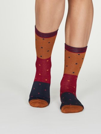 bamboe Amber spot sokken