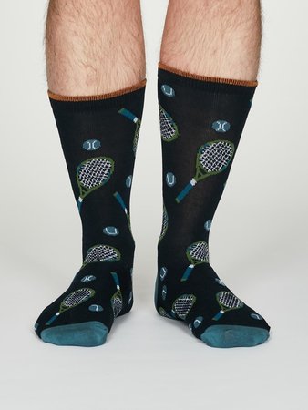 Bamboe herensokken tennis navy
