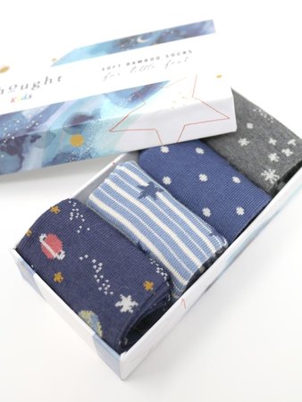 Twinkle cadeaudoos met vier paar baby sokjes