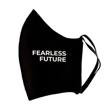 Mondmasker zwart fearless future