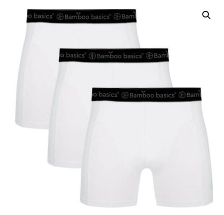Bamboe boxershorts Rico 3 pack – wit