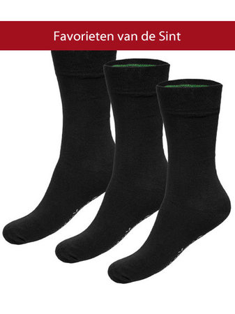 Bamboesokken Beau 3 pack - zwart