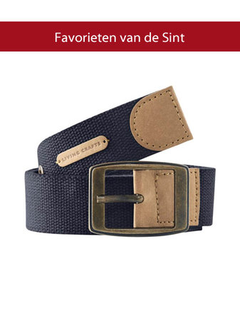 Vegan riem blauw