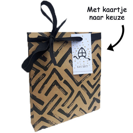 Stevig cadeauzakje zigzag
