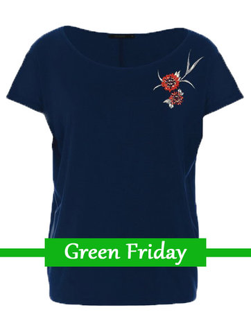 Dames shirt Plants Red flower