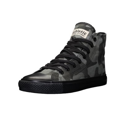 Ethletic fair trainer hoog-model human richts olive / black