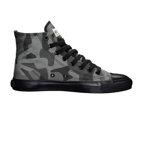 Ethletic fair trainer hoog-model human richts olive / black
