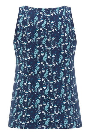 Tranquillo top donkerblauw herbs