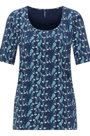 Sale maat S Tranquillo T-shirt donkerblauw herbs