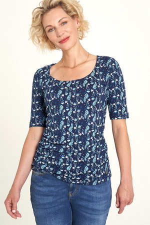 Sale maat S Tranquillo T-shirt donkerblauw herbs