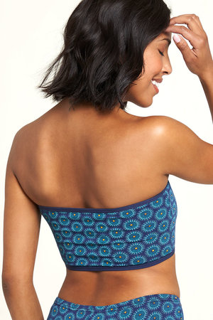 Bandeau bio katoen blauw sundial - mt XS