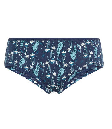 Hipster donkerblauw bio katoen herbs