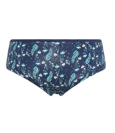 Hipster donkerblauw bio katoen herbs