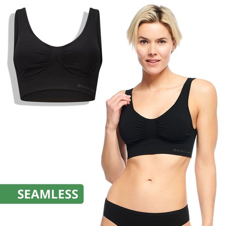 Seamless Padded Bra Fleur zwart