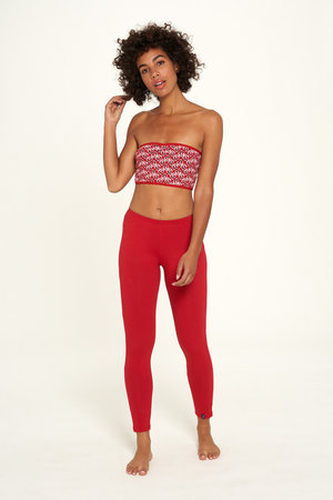 Legging bio katoen Meduna cherry