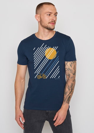 Greenbomb T-shirt bike sunrise navy
