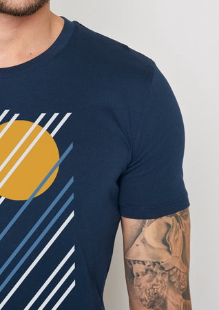 Greenbomb T-shirt bike sunrise navy