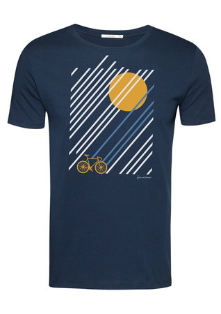 Greenbomb T-shirt bike sunrise navy
