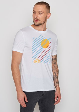 Greenbomb T-shirt bike sunrise wit maat XL - sale