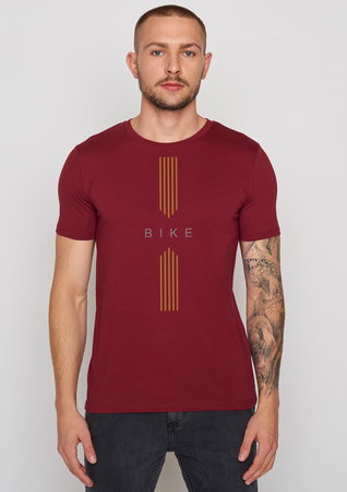 Greenbomb T-shirt bike drive burgundy maat M