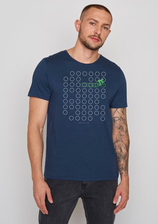 Greenbomb T-shirt bike rings navy maat S