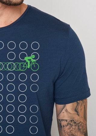 Greenbomb T-shirt bike rings navy maat S