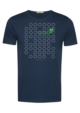 Greenbomb T-shirt bike rings navy maat S