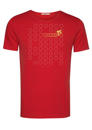Greenbomb T-shirt bike rings tango red