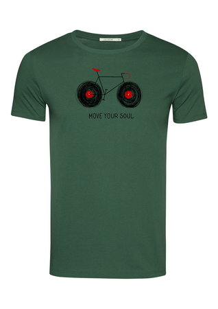 Sale maat S Greenbomb T-shirt bike soul bottle green