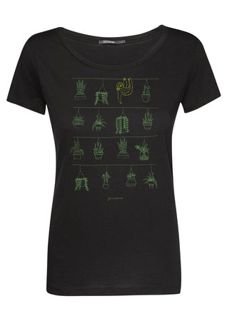 Sale T-shirt animal sloth plants zwart - mt M