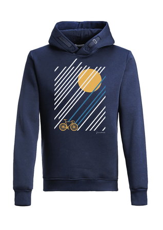 Greenbomb hoodie bike sunrise navy maat XL - sale
