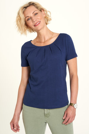 Sale - Tranquillo jersey dames shirt navy