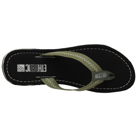Ethletic slippers fair en vegan zwart - groen