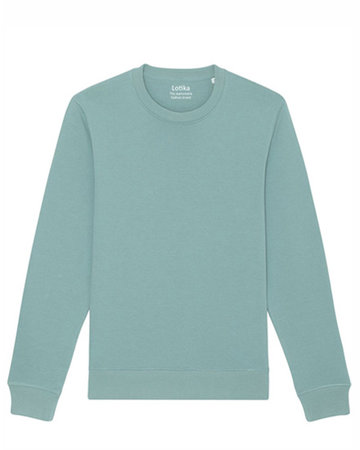 Charlie sweater teal monstera