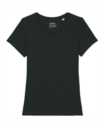 Yara T-shirt dames biologisch katoen black