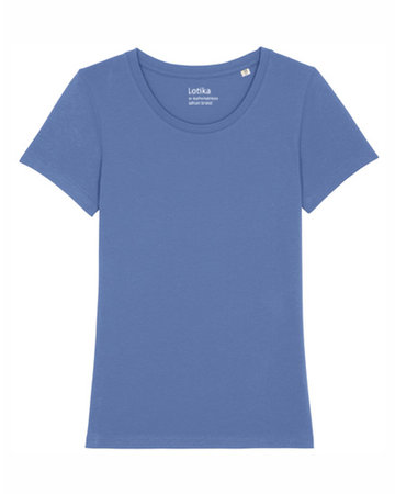 Yara T-shirt dames biologisch katoen bright blue