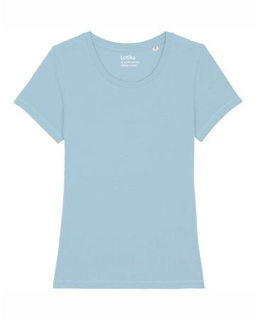 Yara T-shirt dames biologisch katoen sky blue