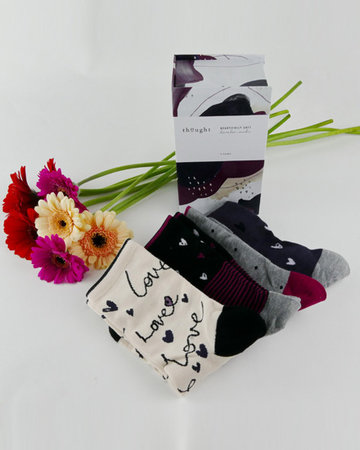 Amore 4 paar bamboe damessokken in cadeaudoos