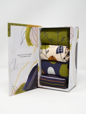 Wildwood forest cadeaudoos 4 paar damessokken