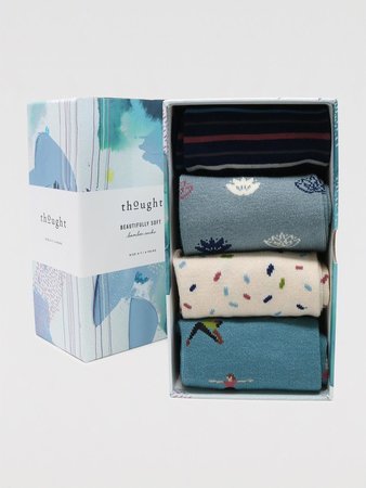 Yoga stippen strepen cadeaudoos 4 paar damessokken