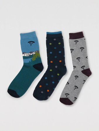 Mountain bamboe herensokken 3 pack