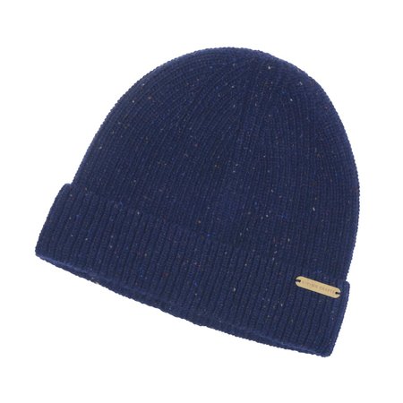 Beanie wol ink blue