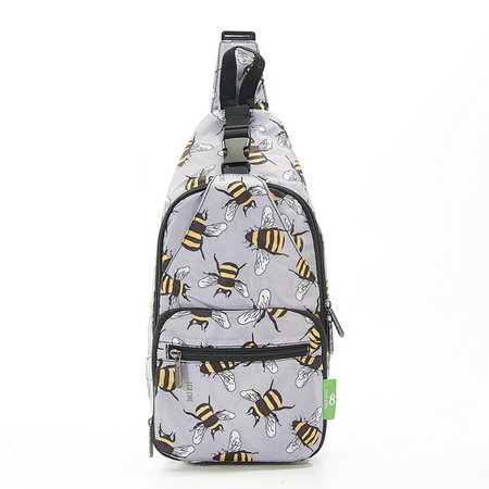 Eco Chic crossbody tas bijen - grijs