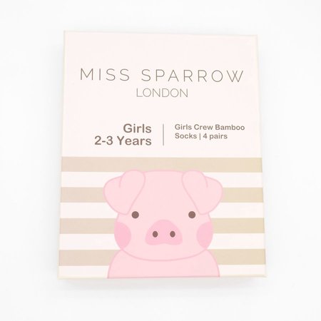 Meisjes sokken cadeaudoos dieren animal 2-3 jaar