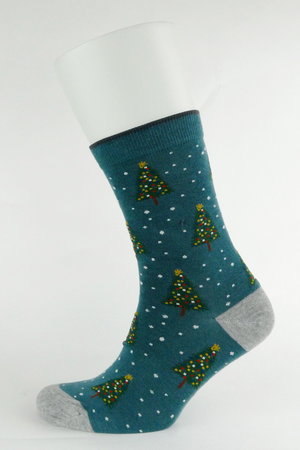 Kerstsokken dames Diana Tree - holly green