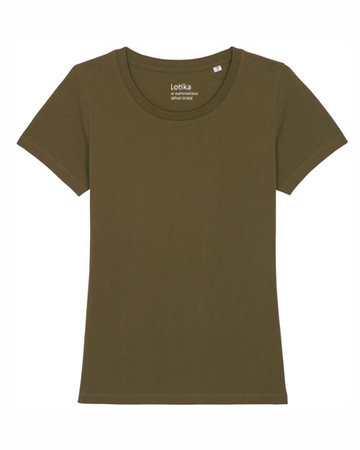 Yara T-shirt dames biologisch British khaki