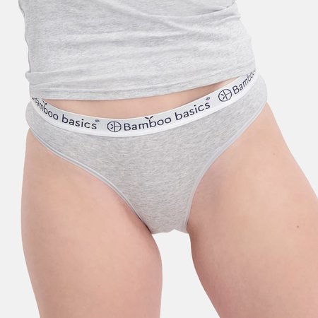 Bamboe slips Yara 3-pack - grijs