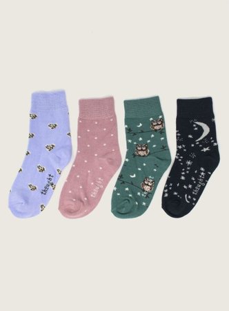 Bamboe kindersokken pretty night sky 0-24 maanden