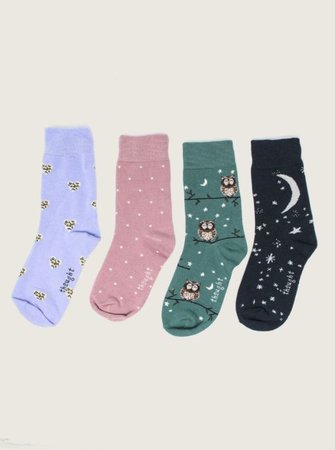 Bamboe kindersokken pretty night sky 7-9 jaar